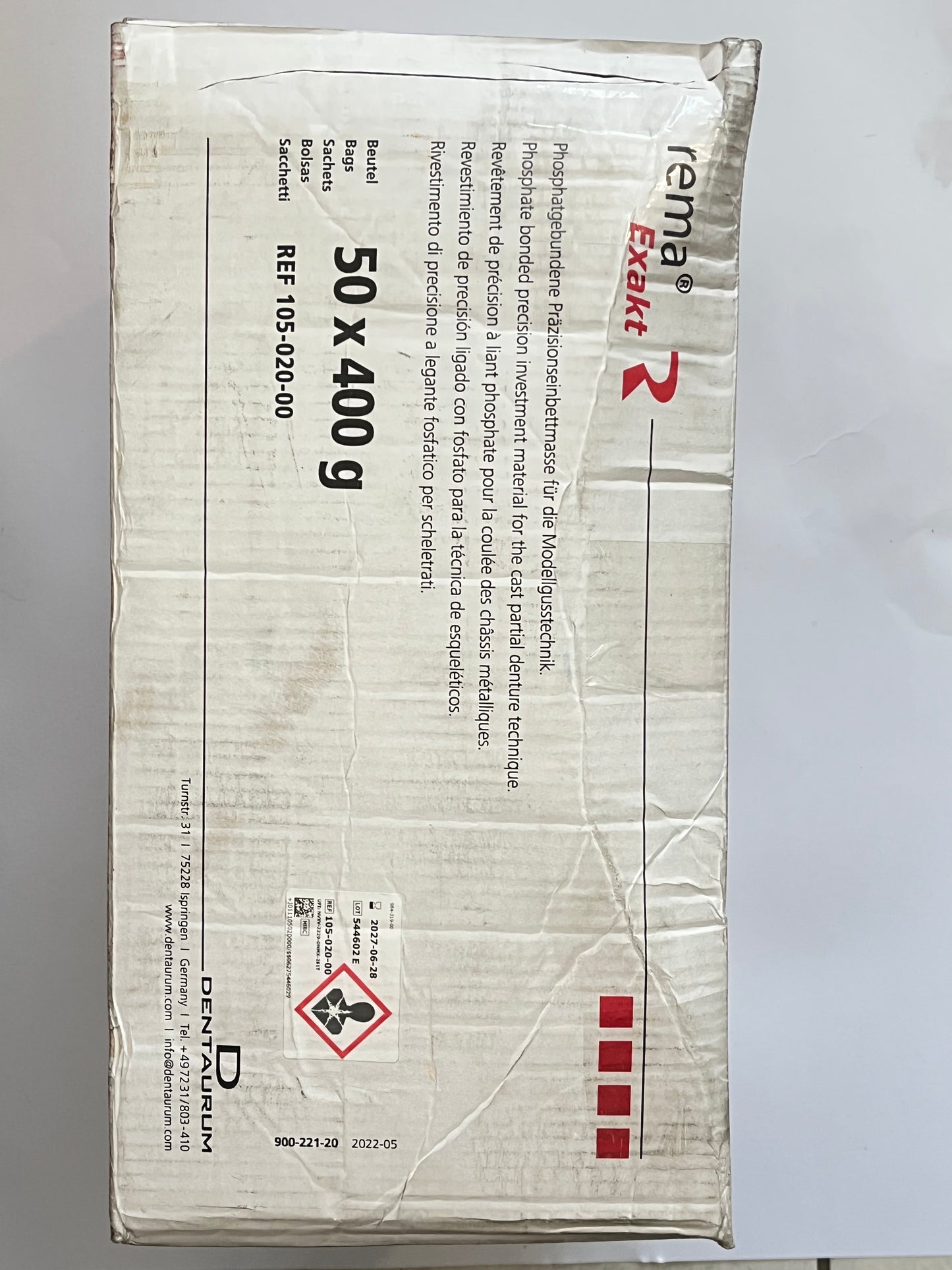Caja RemaExackt revestimiento CrCo con 50 bolsas