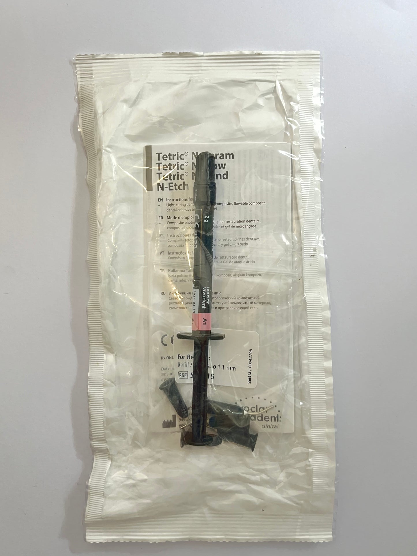 Jeringa resina n-flow fluida 2 gramos color A1