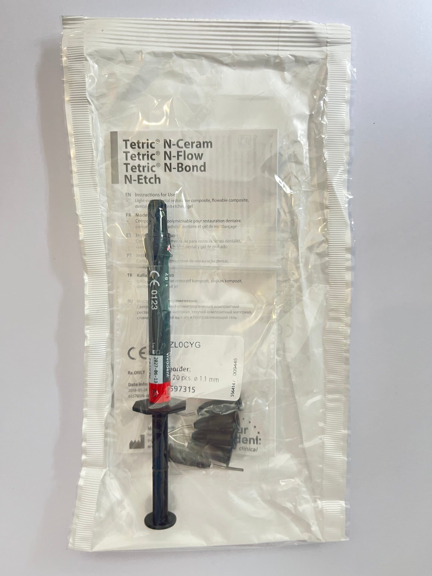 Jeringa resina n-flow fluida 2 gramos color A3