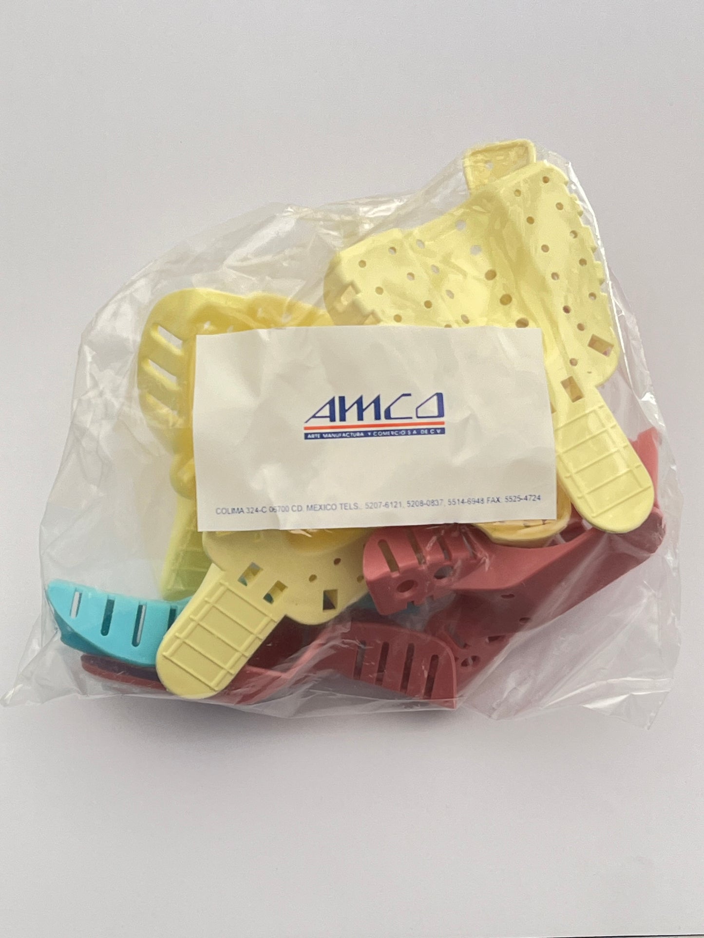 Paquete de cucharillas plásticas para paciente dentado adulto adulto marca amco