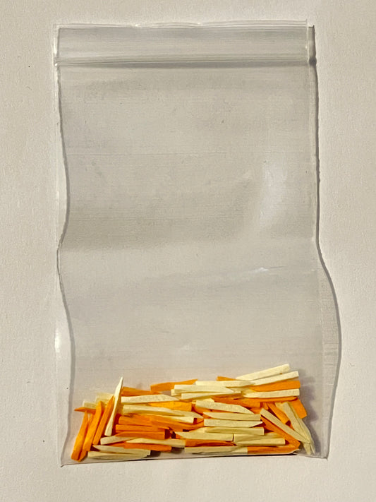 Cuñas de madera bolsa con 100 desechables