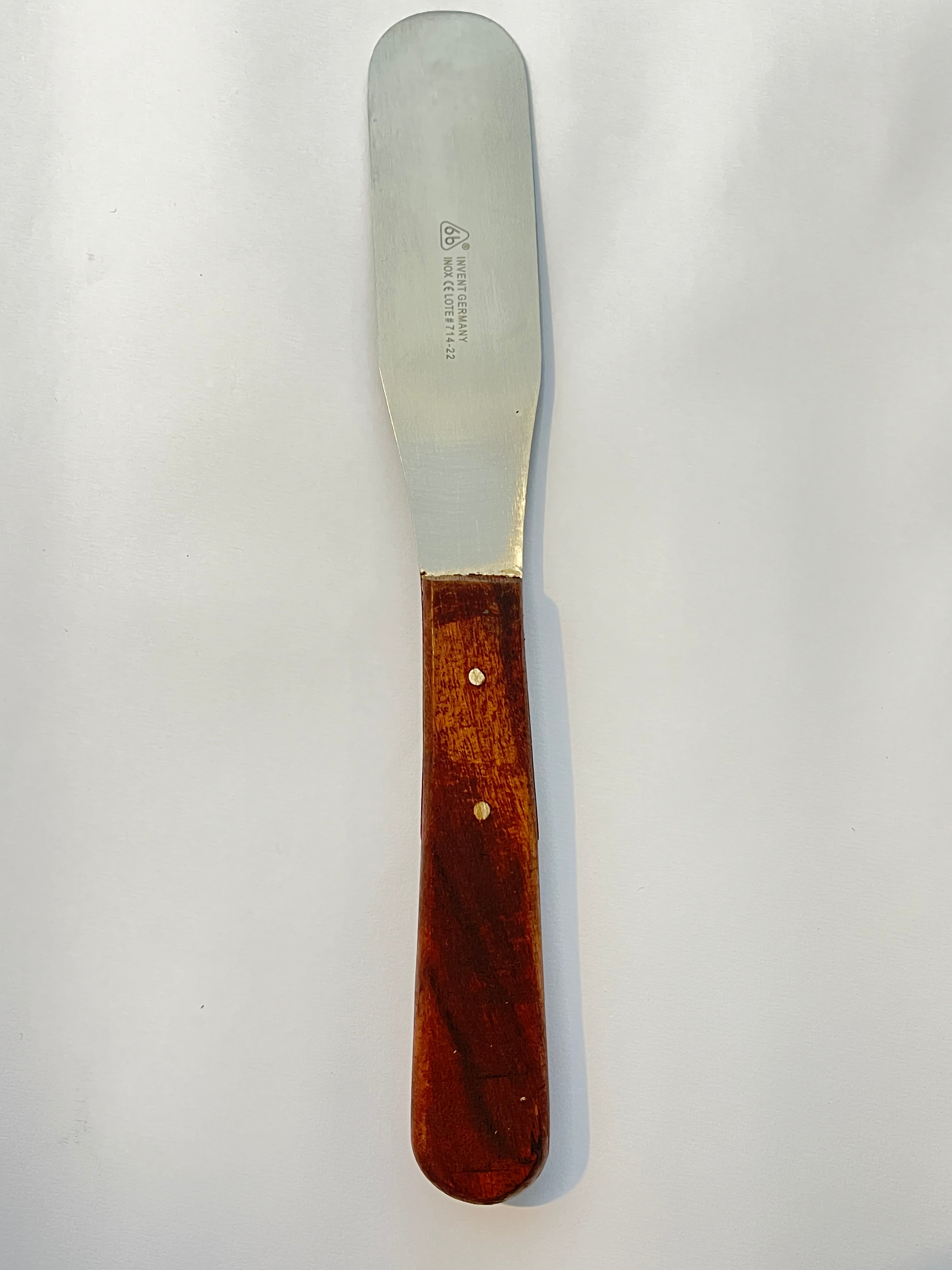espatula mango madera hoja acero 40 mm. espatula yeso, espatula pintor,  espatula masillas, espatula pladur, etc.