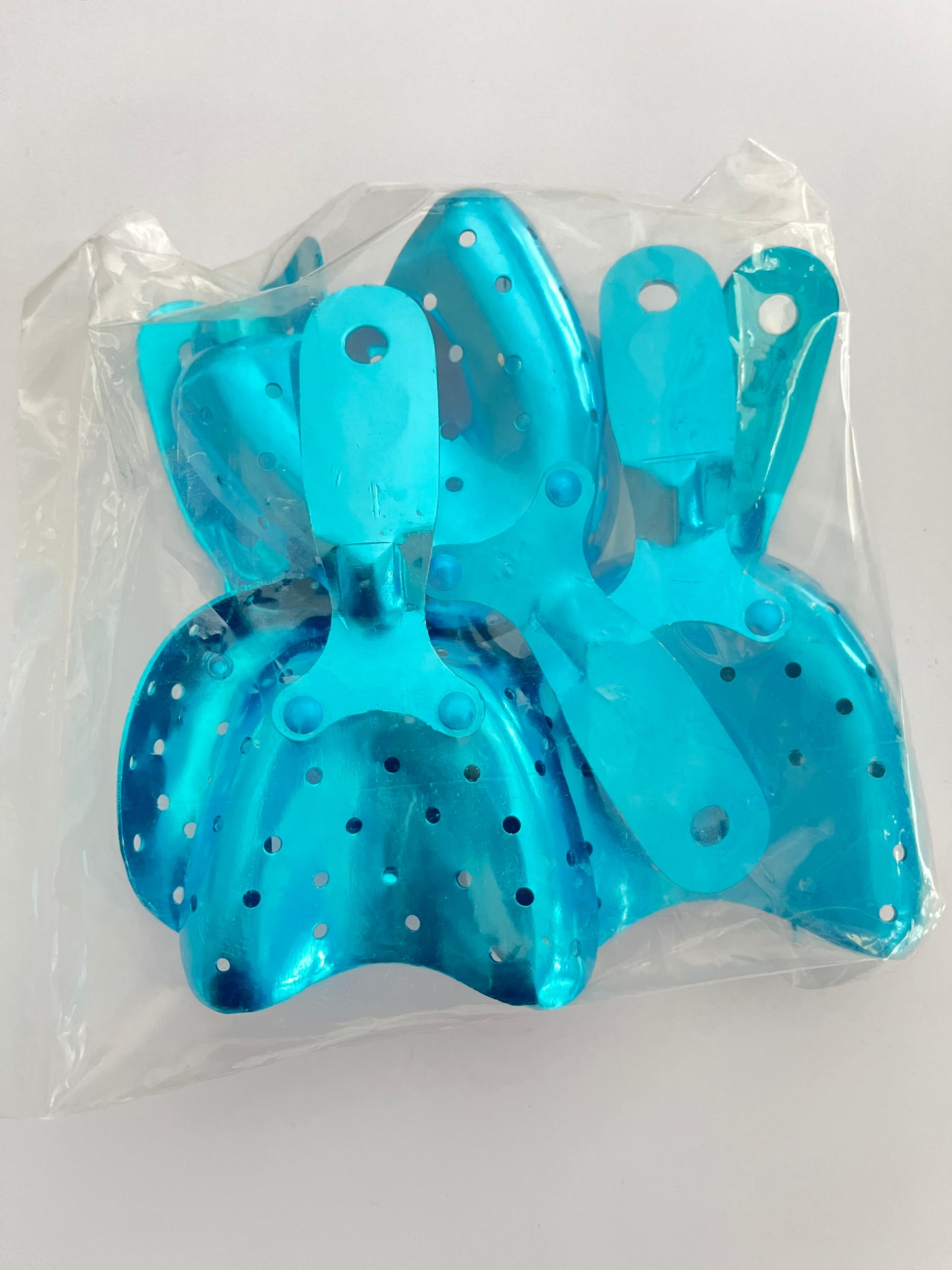 Cucharillas para impresión Edéntulo desdentado steel cubeta perforadas 6 piezas