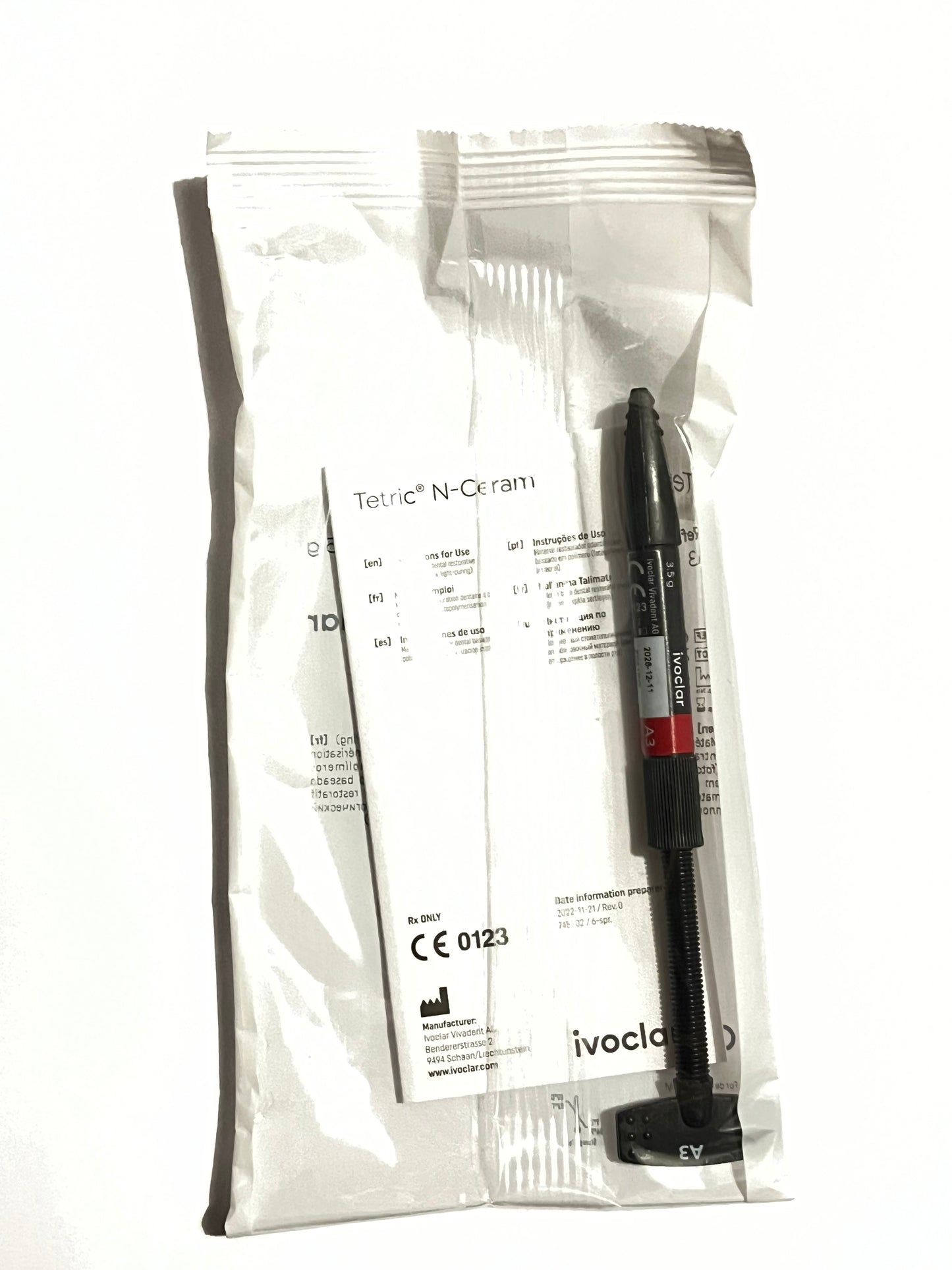 Jeringa resina n-ceram refill 5gr color A3