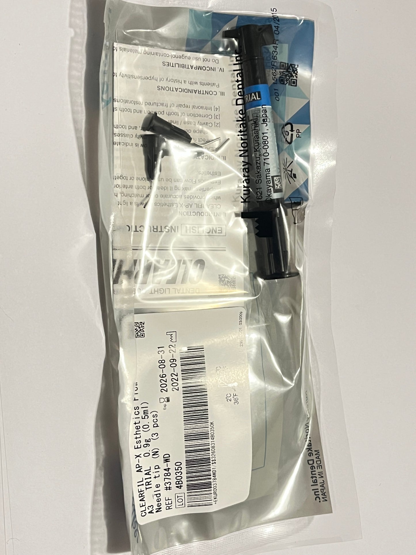 Resina ap-x esthetic flow color A3 trial 0.9gr/0.5ml