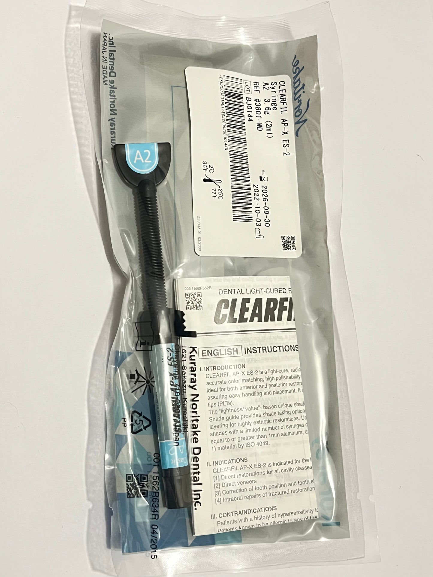 Jeringa resina clearfil ap-x es-2