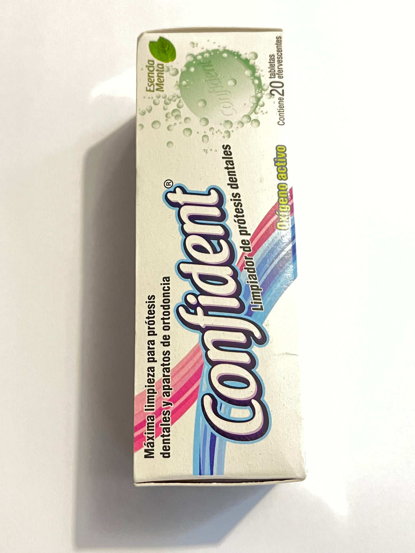 Tableta de limpieza efervescente confident con 20 tabletas