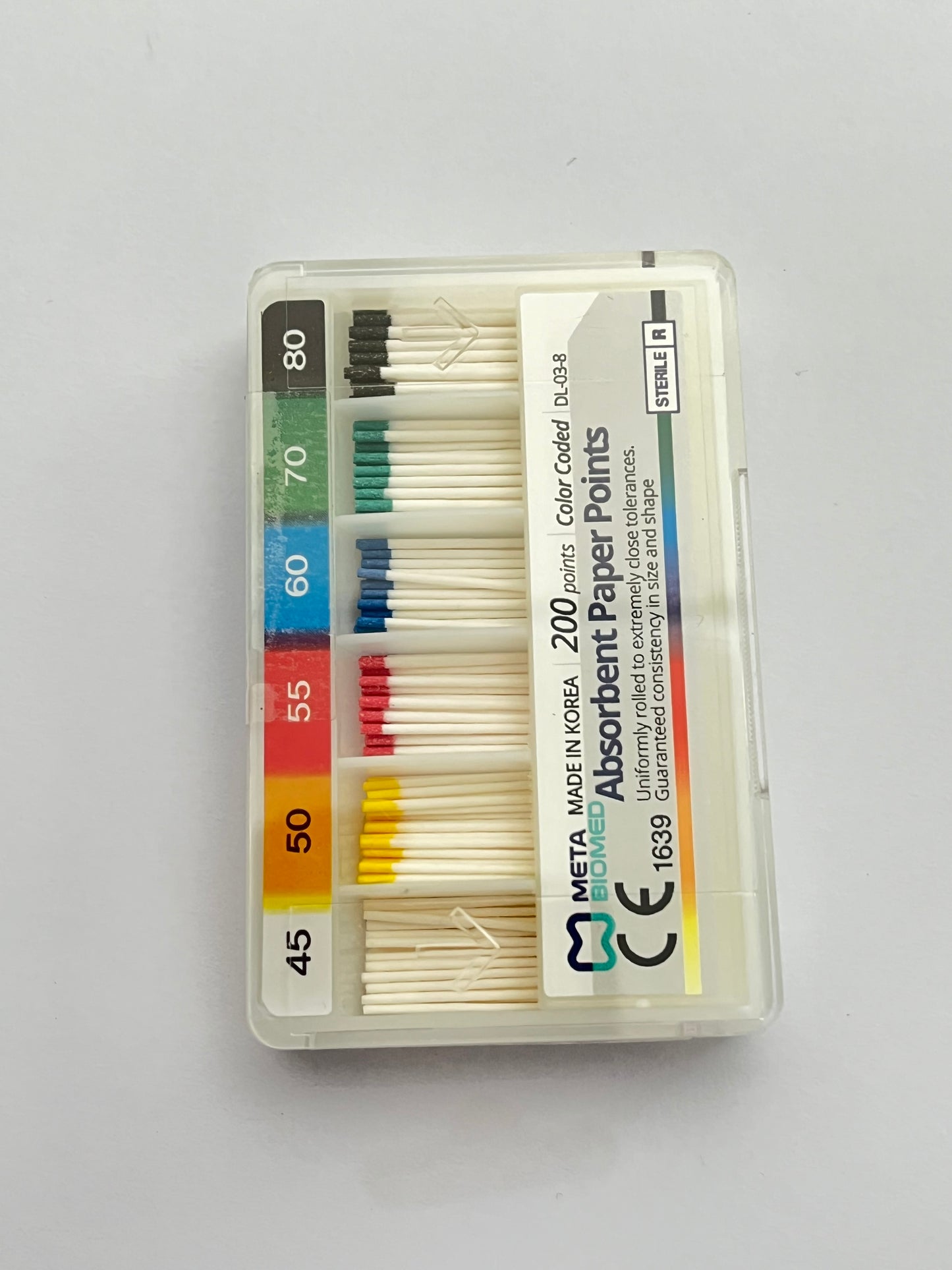 Puntas de papel segunda serie METABIOMEDIC #45-80