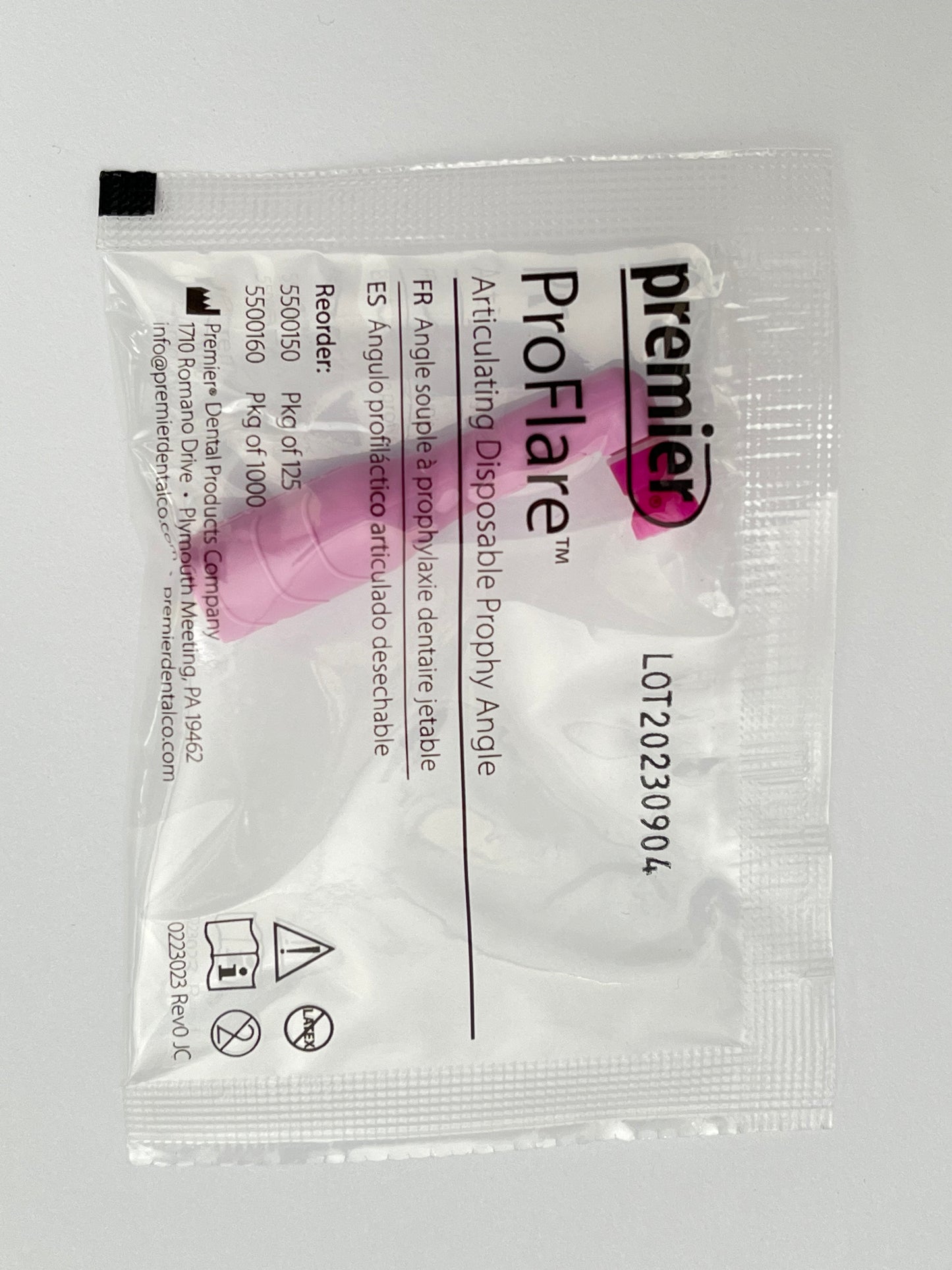 Proflare contrangulo para profilaxis articulado suelto