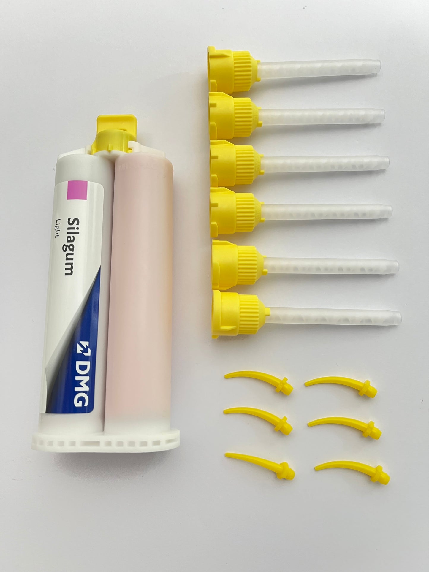 Silagum light silicona adición vps 50ml y 6 puntas mezcladoras