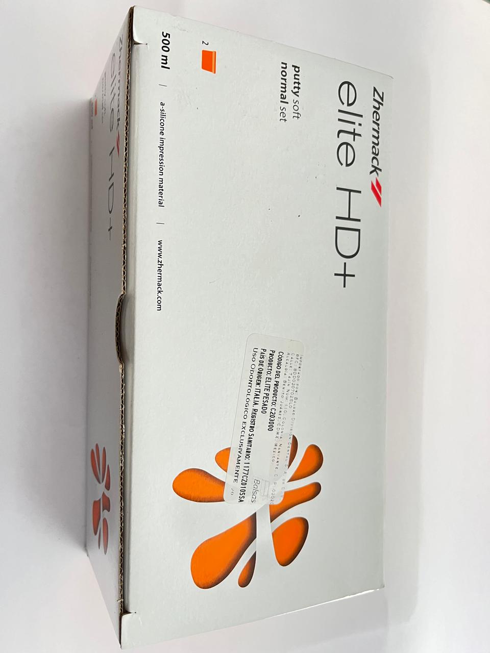 Silicona por condensación pesada putty Elite hd+ base 250ml + catalizador 250ml