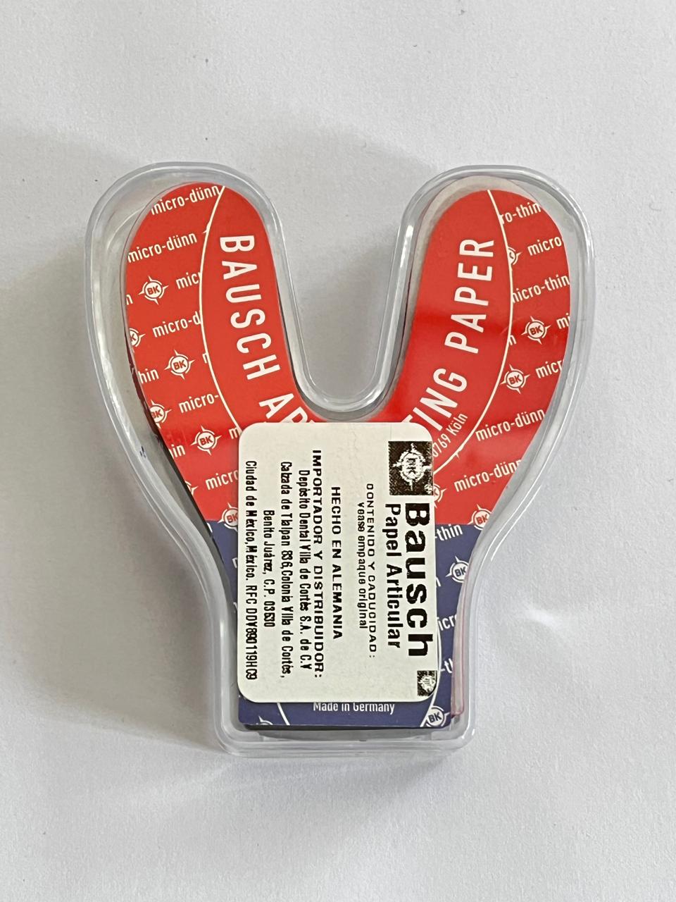 Papel de articular Bausch bicolor con 150 piezas forma de herradura BK-81