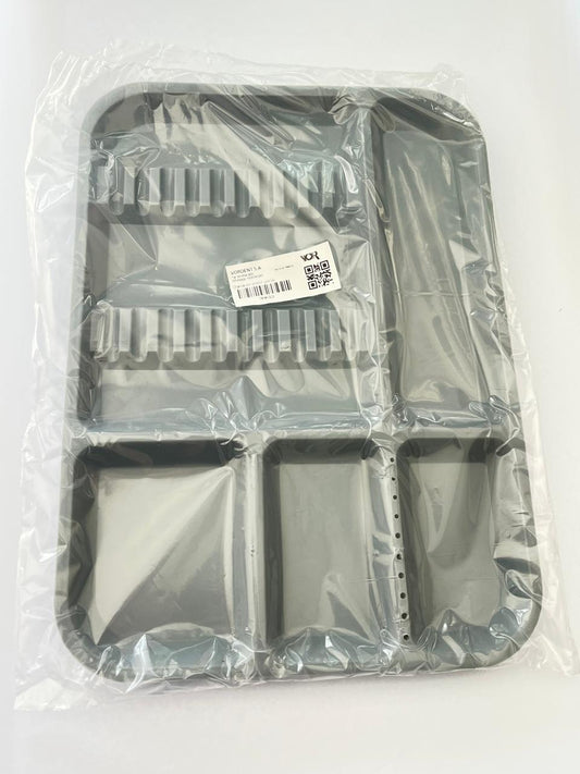 Charola división grande color gris marca Vor