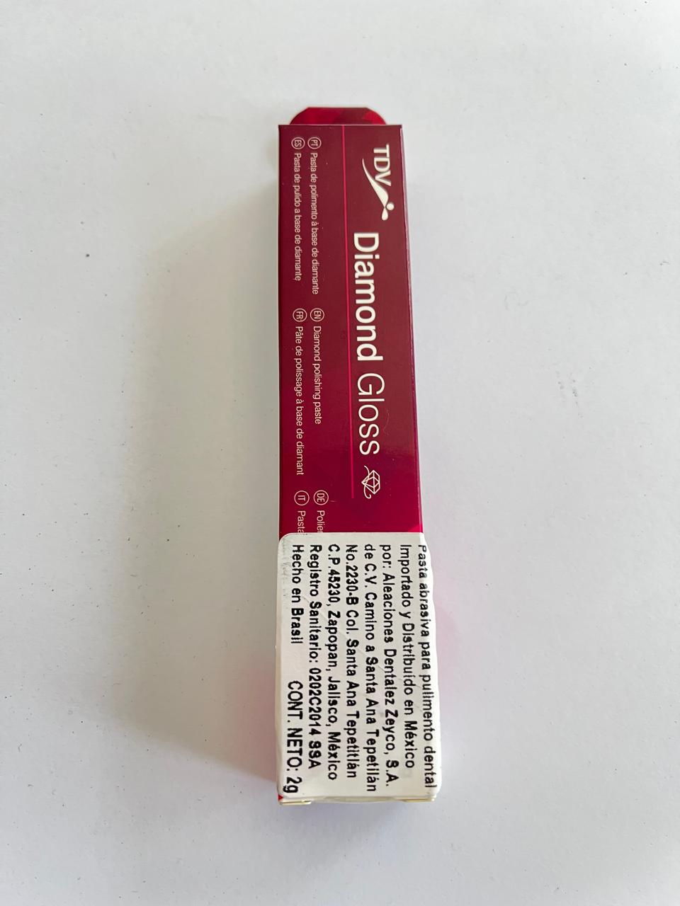 Pasta diamantada Diamond gloss TDV