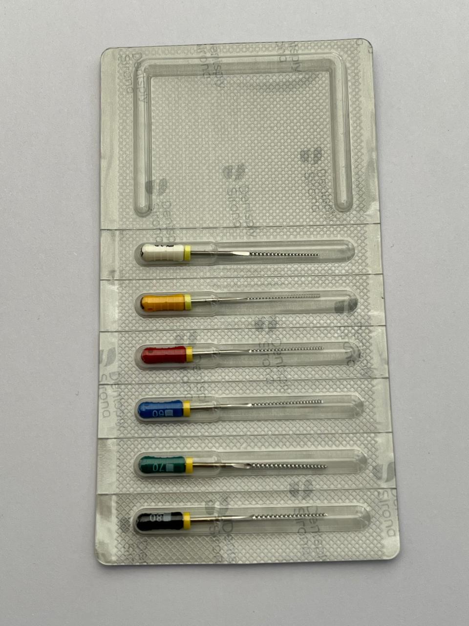 Blister de Limas dentsply Maillefer #45-80 segunda serie 31mm K-file