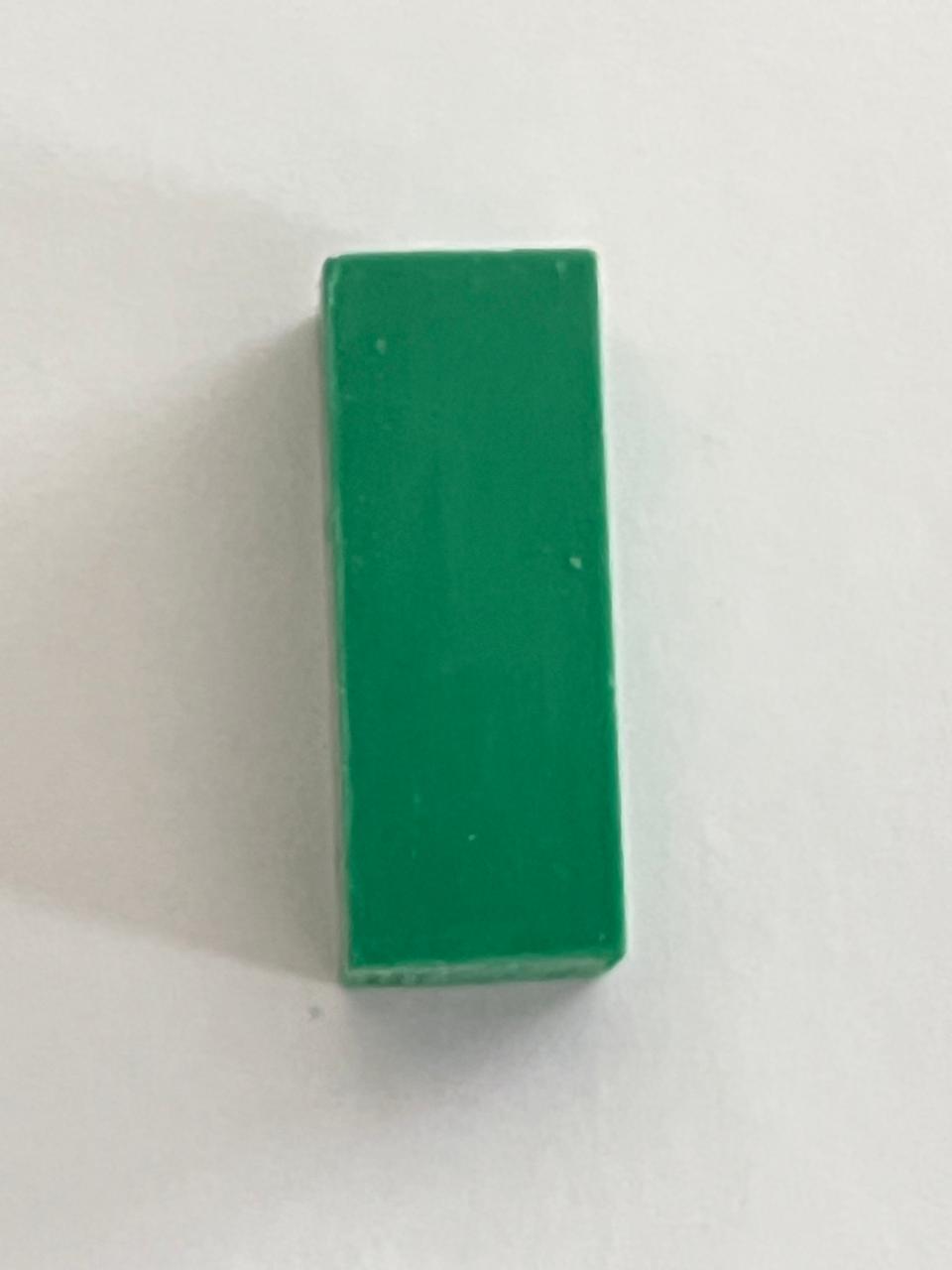 Cubo para tallado verde suelto 15x15x38mm