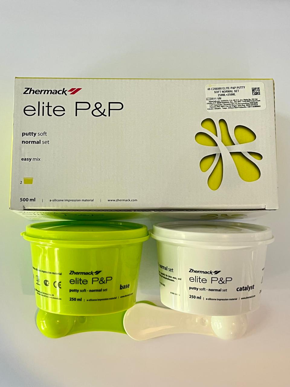 Silicona por adición elite P&P putty soft normal set 250ml +250ml