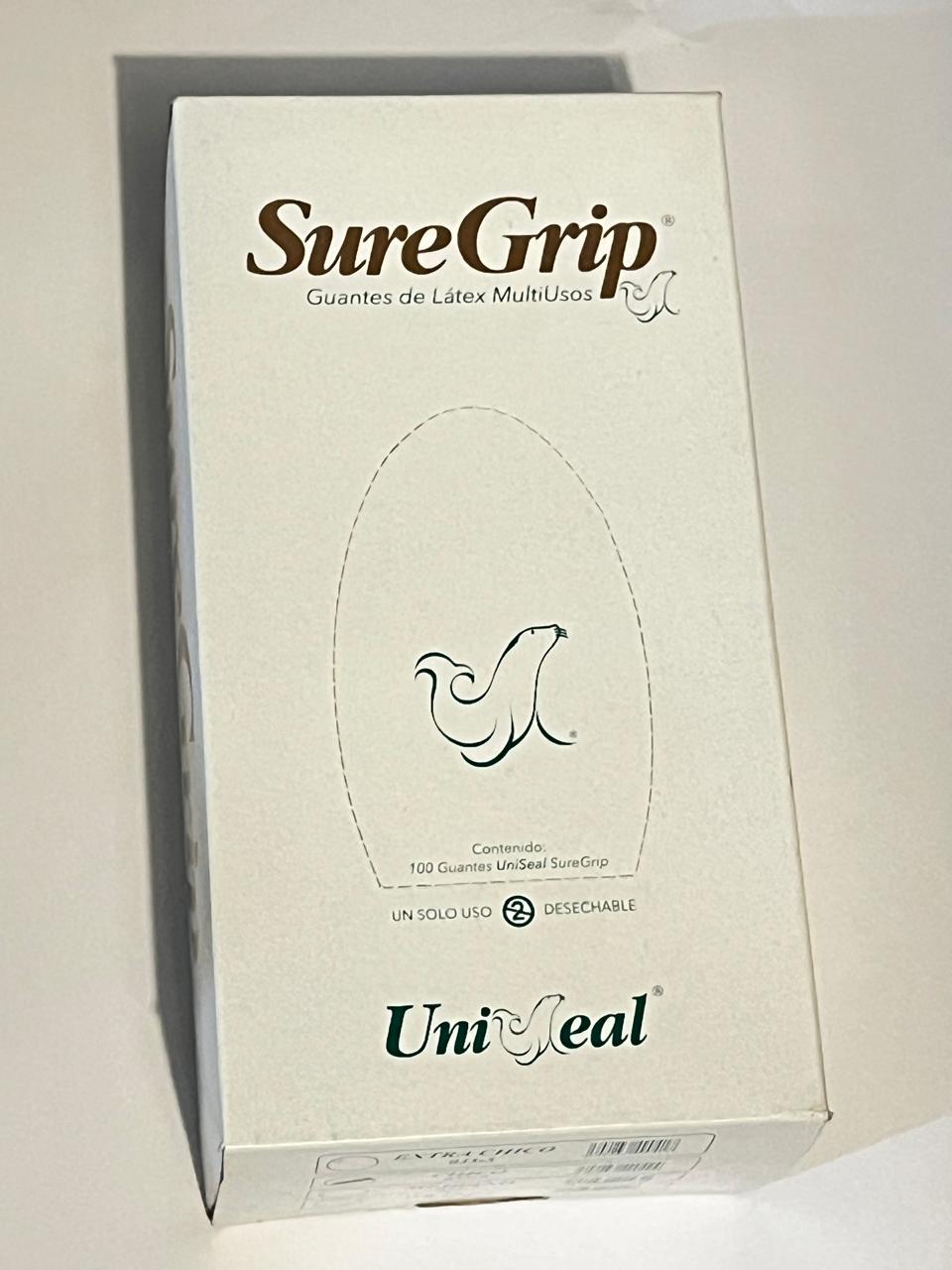Caja guantes latex multiusos suregrip extrachicos con 100 piezas