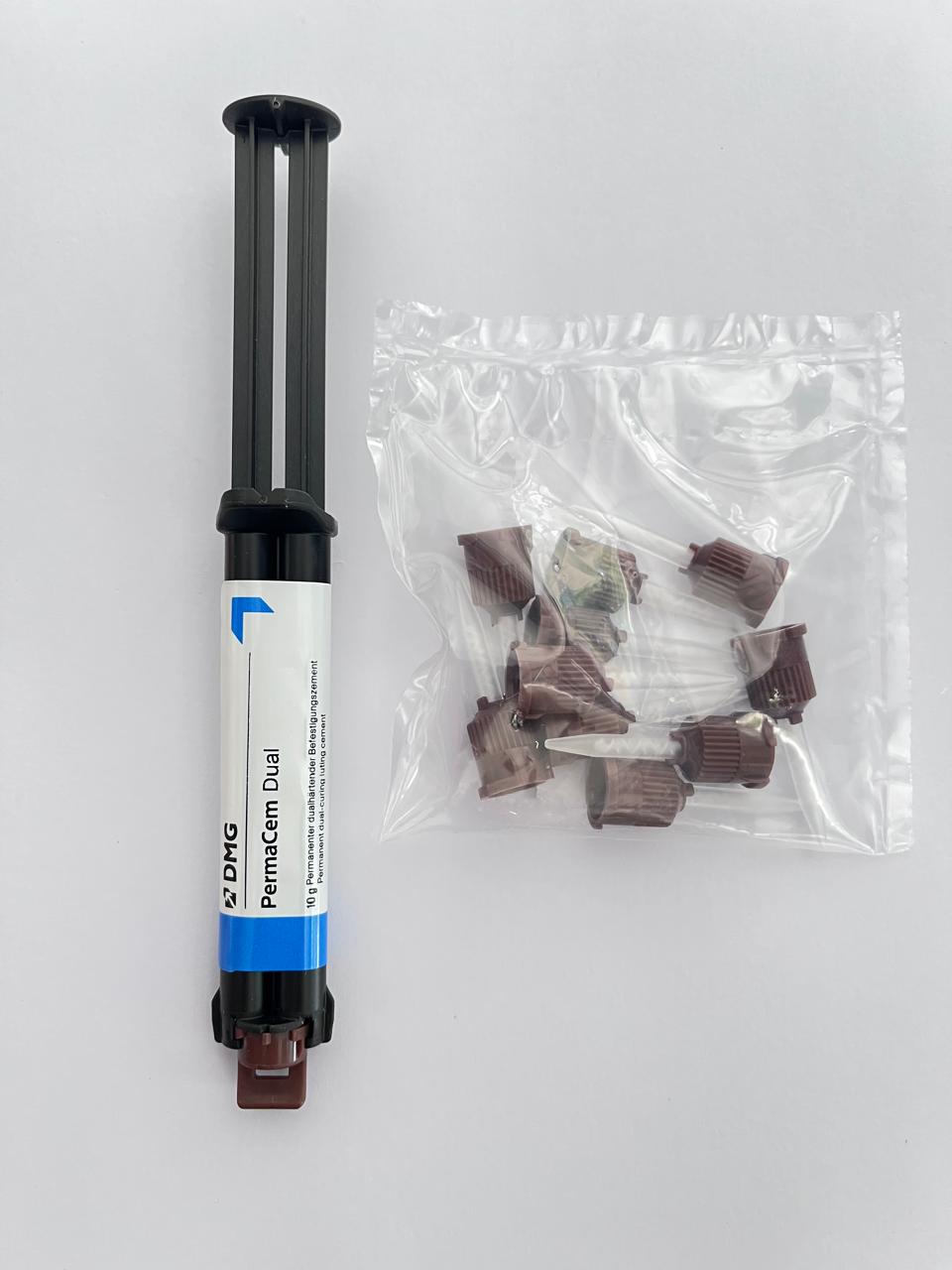 cemento Permacem dual 10 gramos y 10 puntas de mezclado