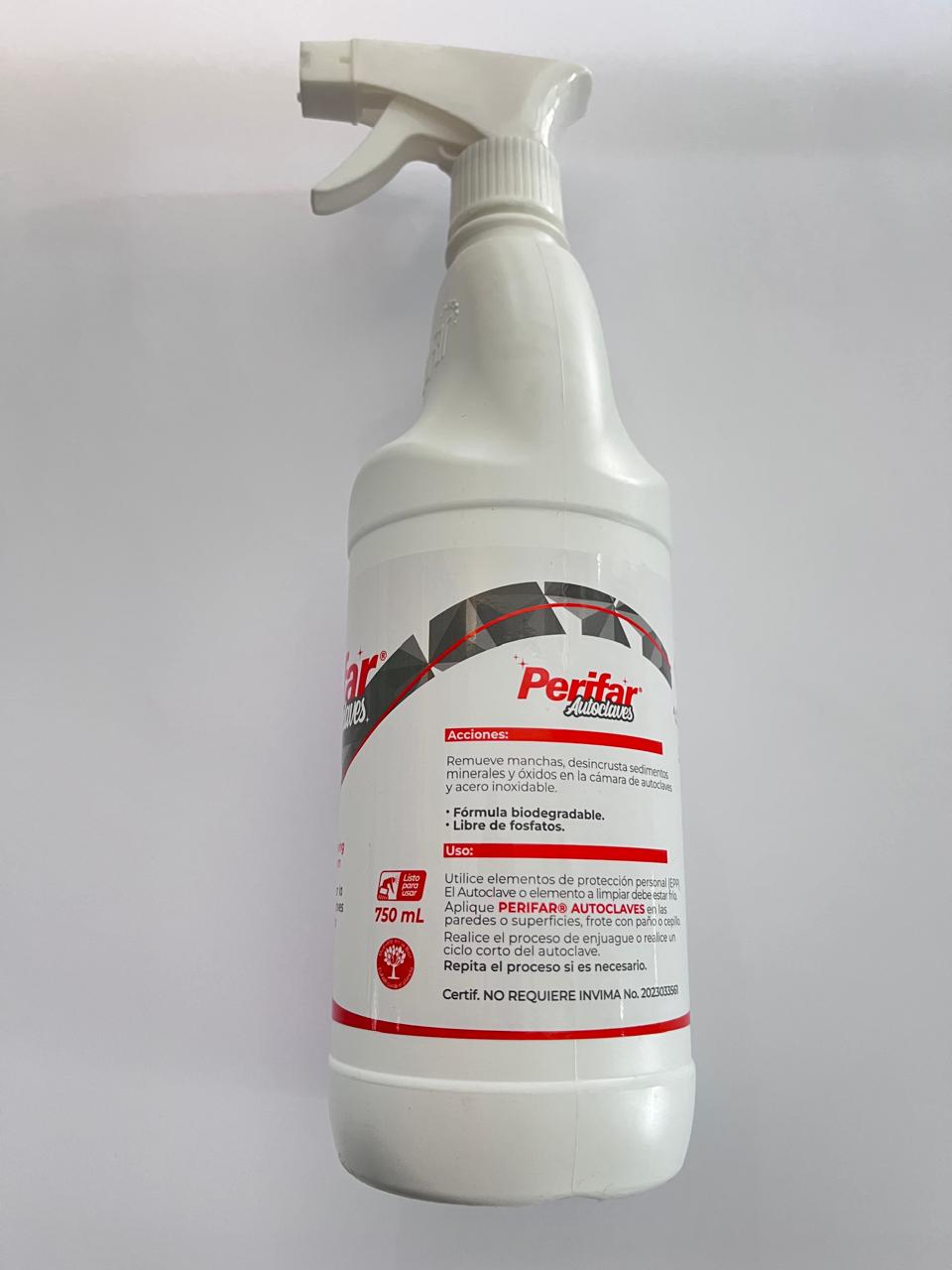 Perifar autoclave ideal para renovar la cámara de autoclaves y limpiar acero inoxidable 750ml