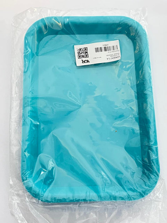 Charola lisa chica marca vor color azul claro