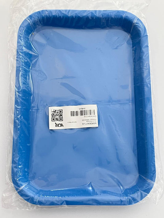 Charola lisa chica marca vor color azul fuerte