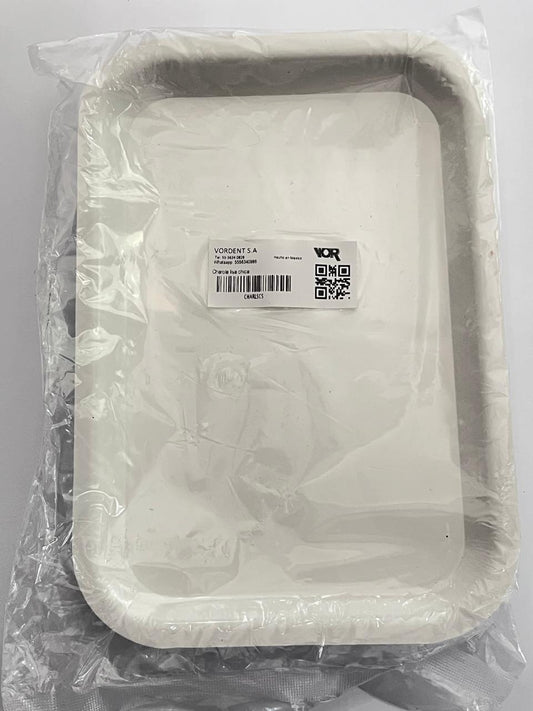 Charola lisa chica marca vor color blanca