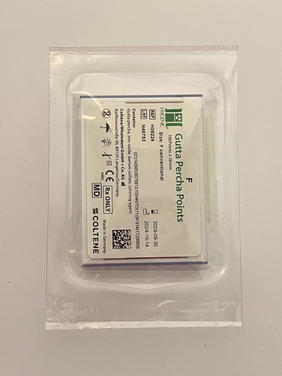 Puntas de Gutta percha Hygienic -gutapercha- #F