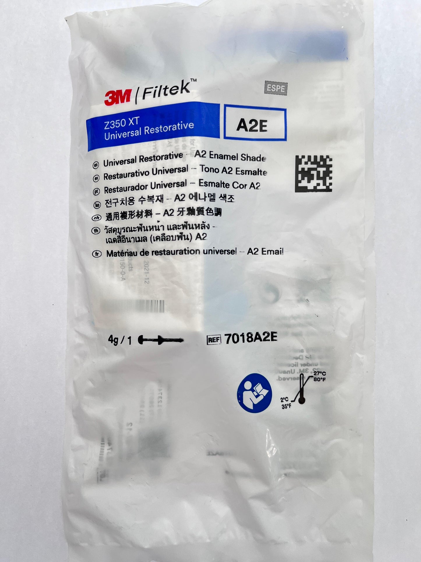 Jeringa de resina z-350 xt color A2E 4g