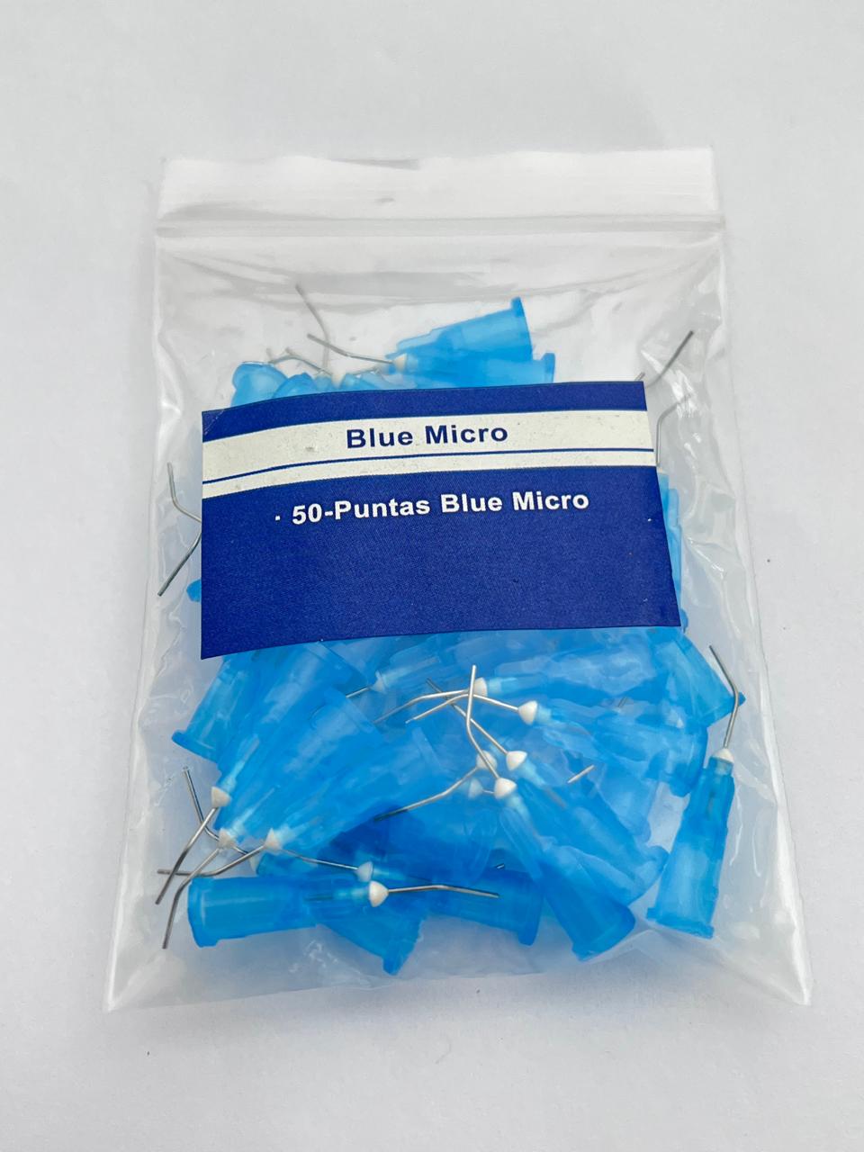 Paquete de puntas para ácido grabador blue micro azul con 50 piezas marca sunset
