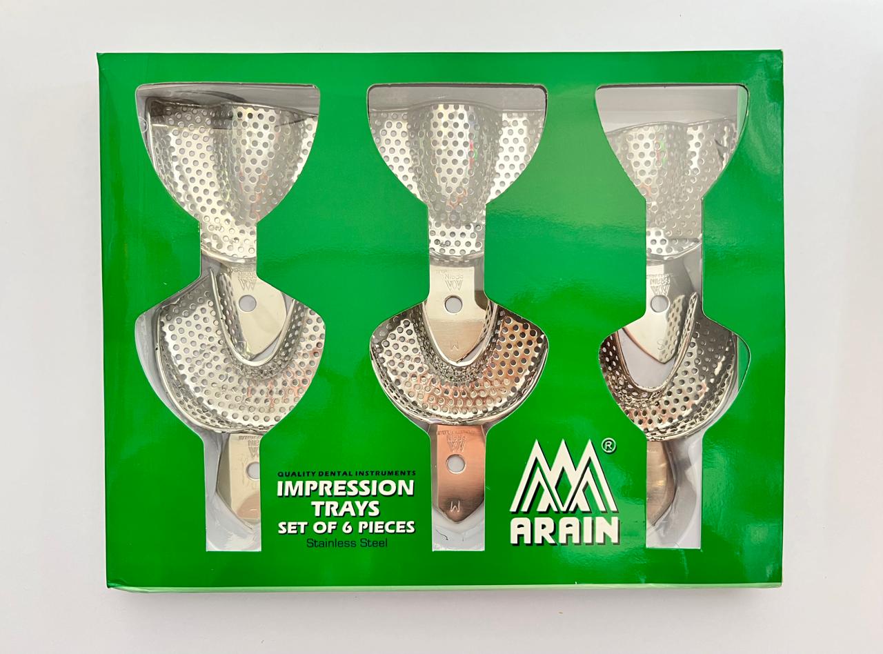 Juego de cucharillas perforada DENTADO con 6 piezas arain tipo Rim lock