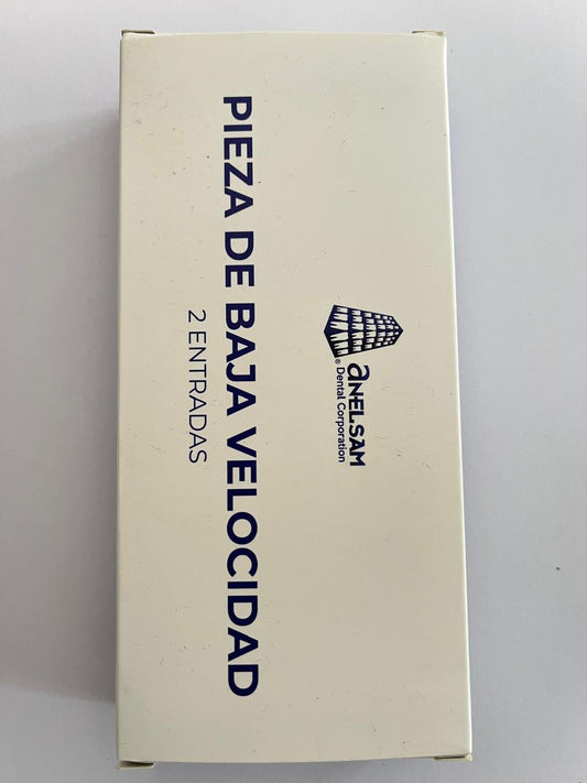 Pieza de baja velocidad anelsam con 2 entradas push botton -Garantía 1 mes-