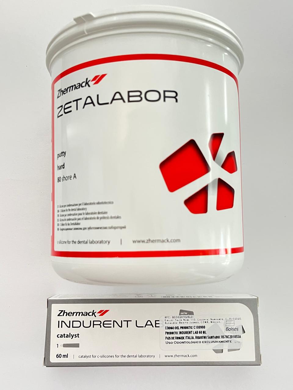 Zetalabor 2.6kg silicón pesado con indurent activador
