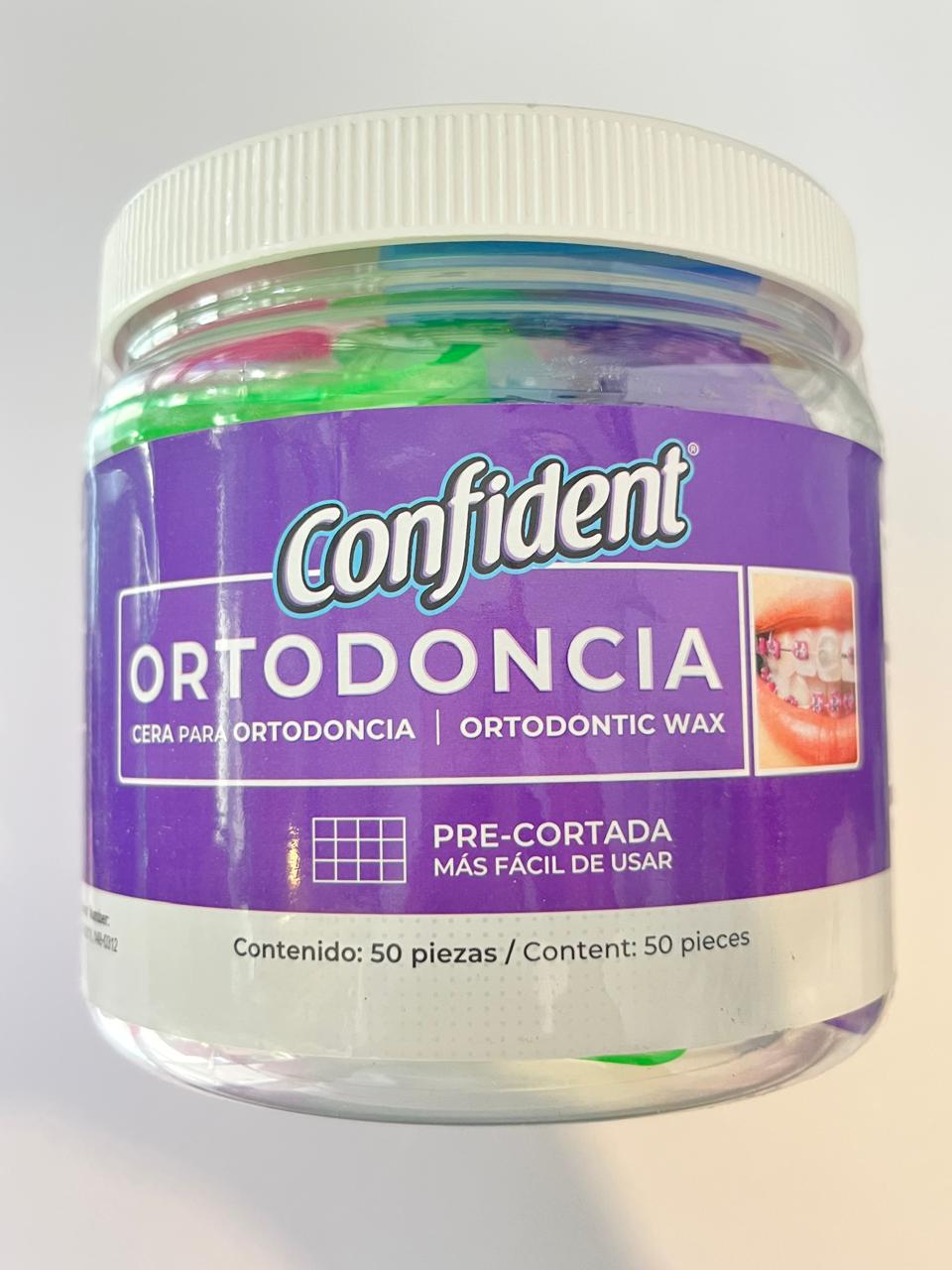 Cera de ortodoncia confident paquete con 50 piezas