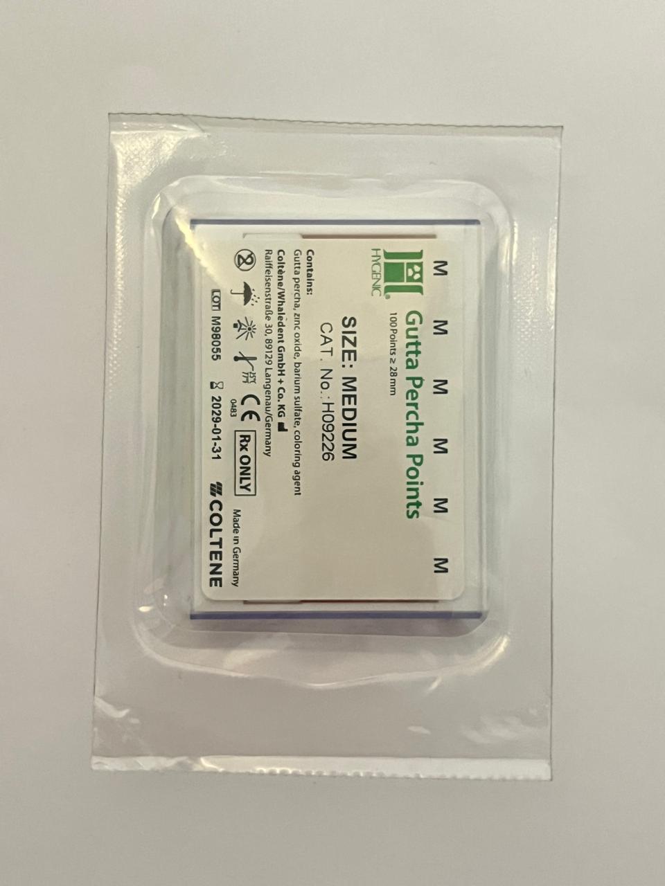 Puntas de Gutta percha Hygienic -gutapercha- #M
