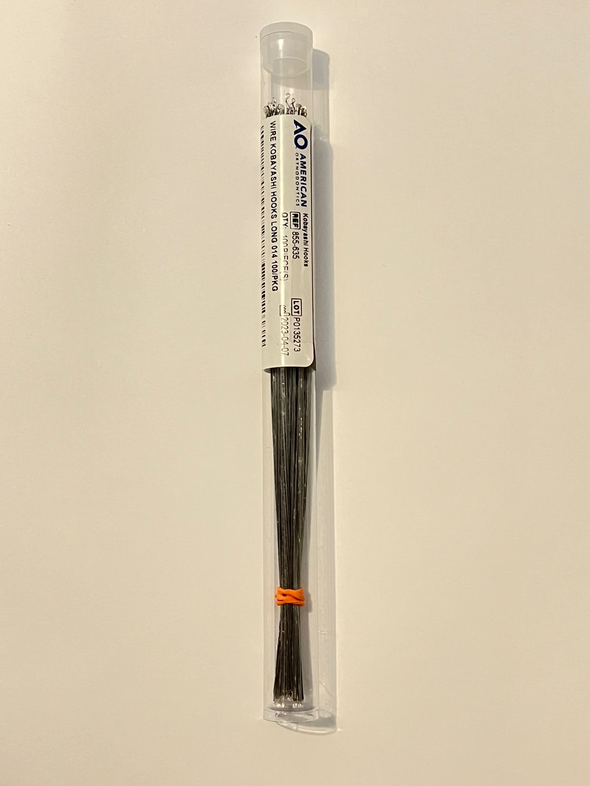 Ligadura alambre kobayashi .014 paquete con 100 piezas