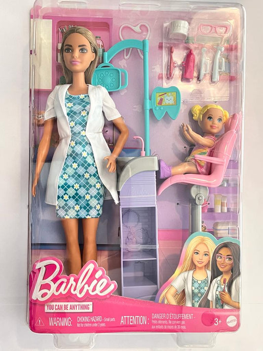 Barbie morena Odontóloga ¡¡Las dentistas mantienen nuestros dientes sanos!!.