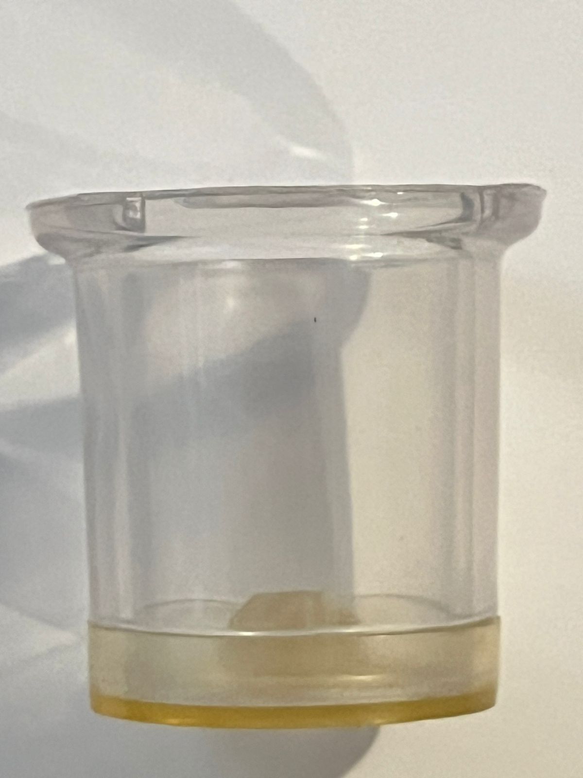 Cubilete para laboratorio transparente mediano