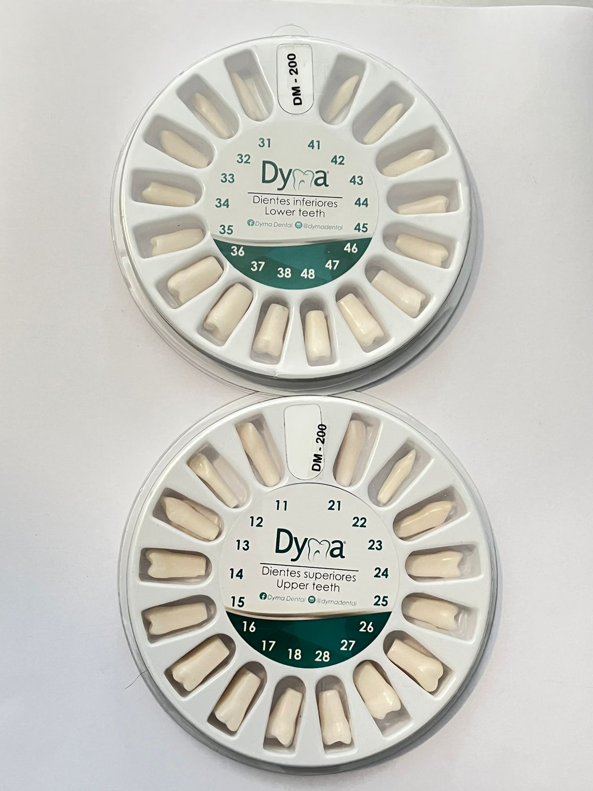 Dientes TIPO nissin paquete con 32 dientes marca Dyma