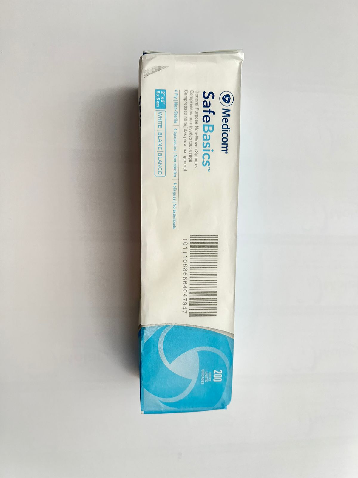 Gasas 2x2 mediccom paquete con 200