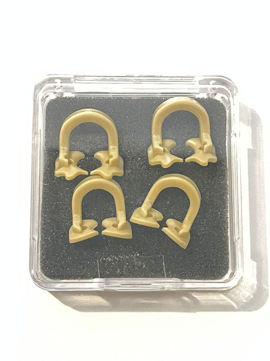 Juego de grapas atraumáticas tipo kerr marca argel, kit con 4 piezas