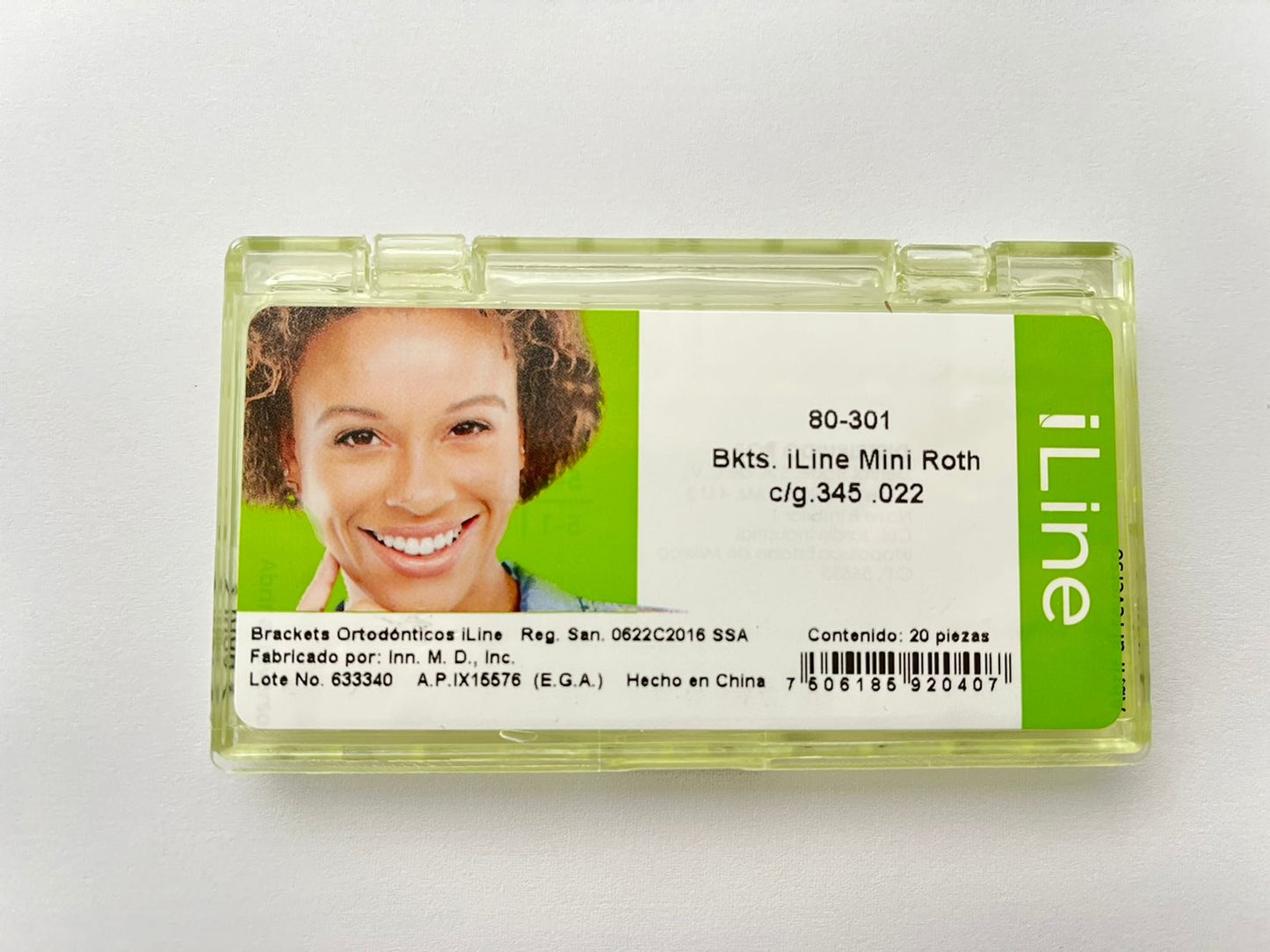 Brackets Iline mini roth con gancho en 345 .022 80-301