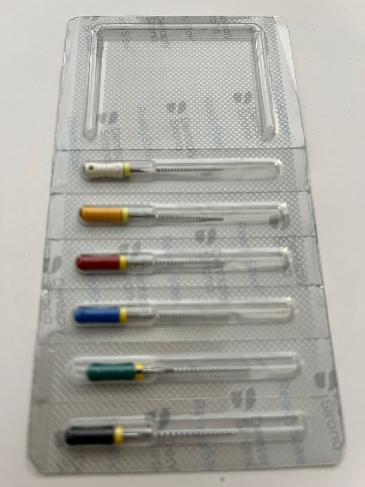 Blister de Limas dentsply Maillefer #45-80 segunda serie 25mm K-file