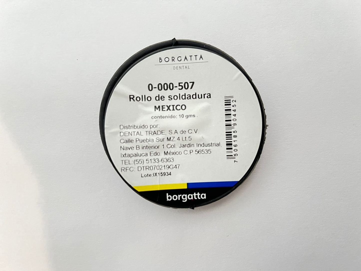 Soldadura de plata 10 gramos marca borgatta