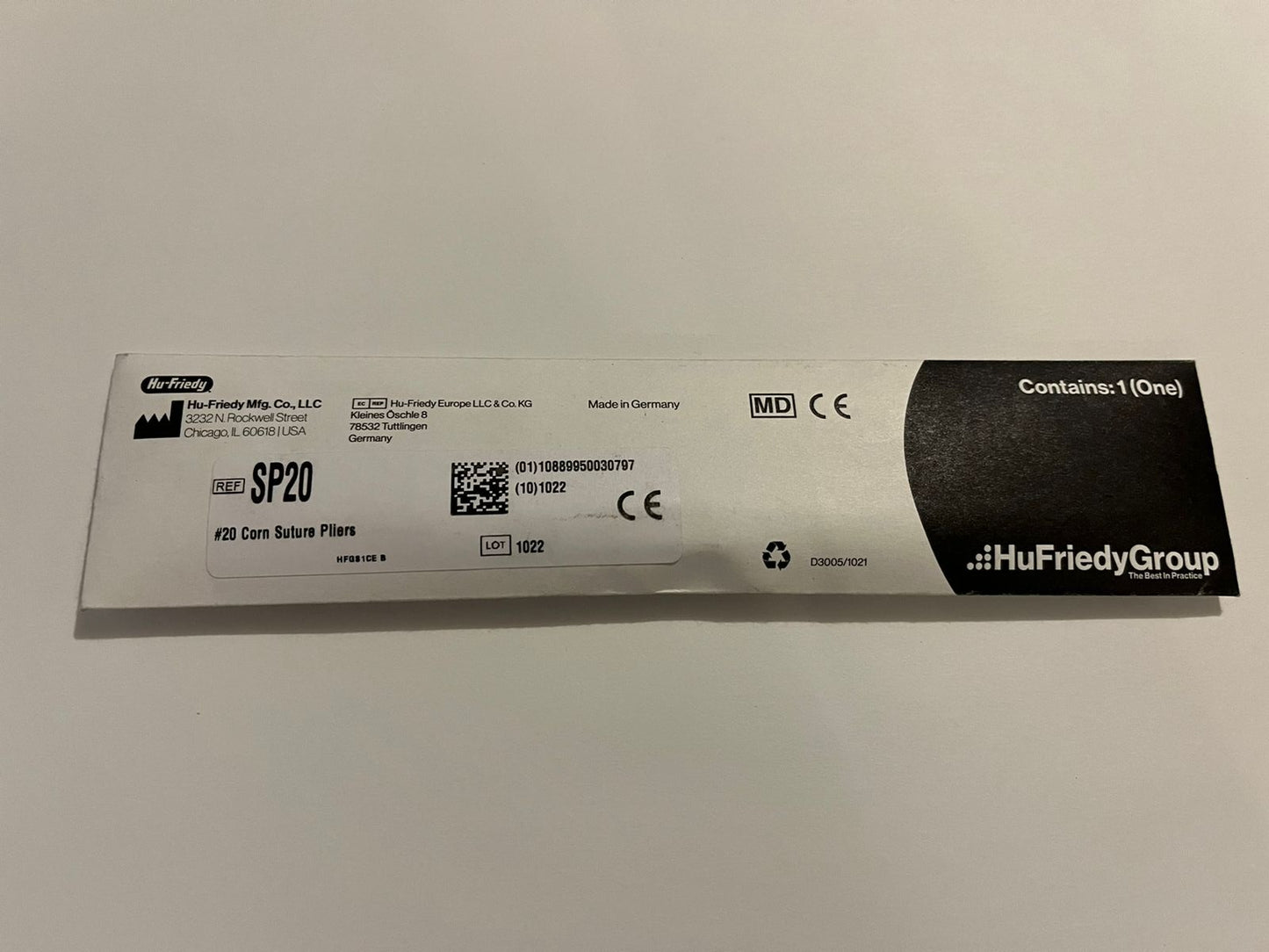 Pinza corn para sutura (15 cm) Hu-friedy modelo SP20