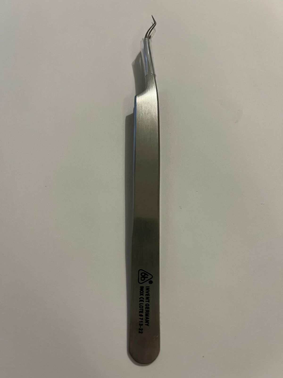Pinza porta tubos recta buccal tube tweezer 14cm 6B 025-D
