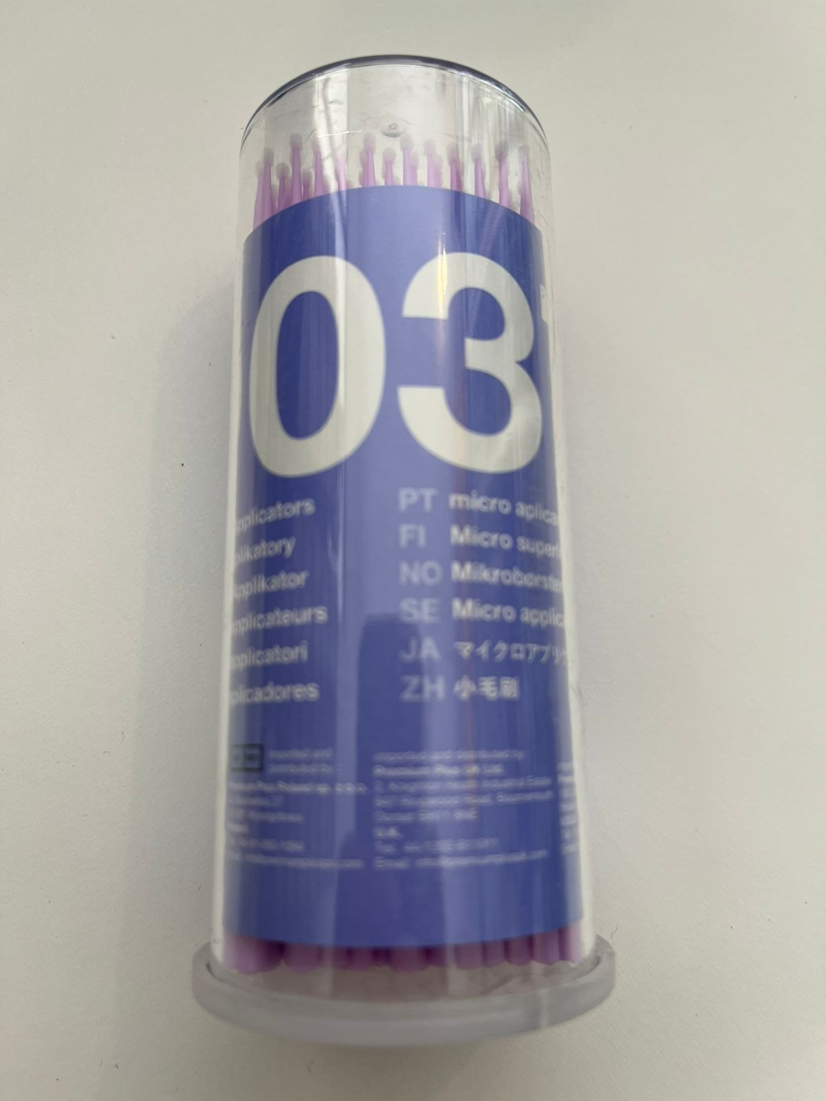 Microbrush microaplicadores económicos con 100 piezas 902T morados