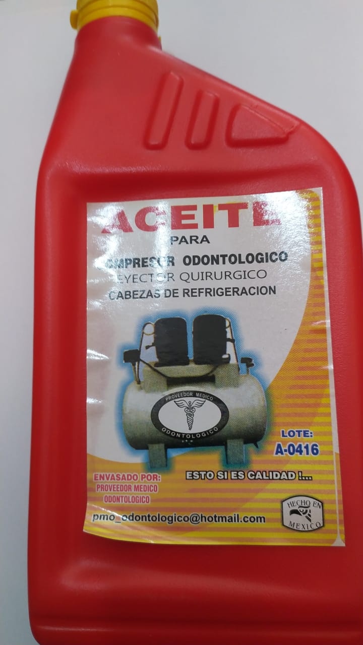 Aceite para compresor odontológico
