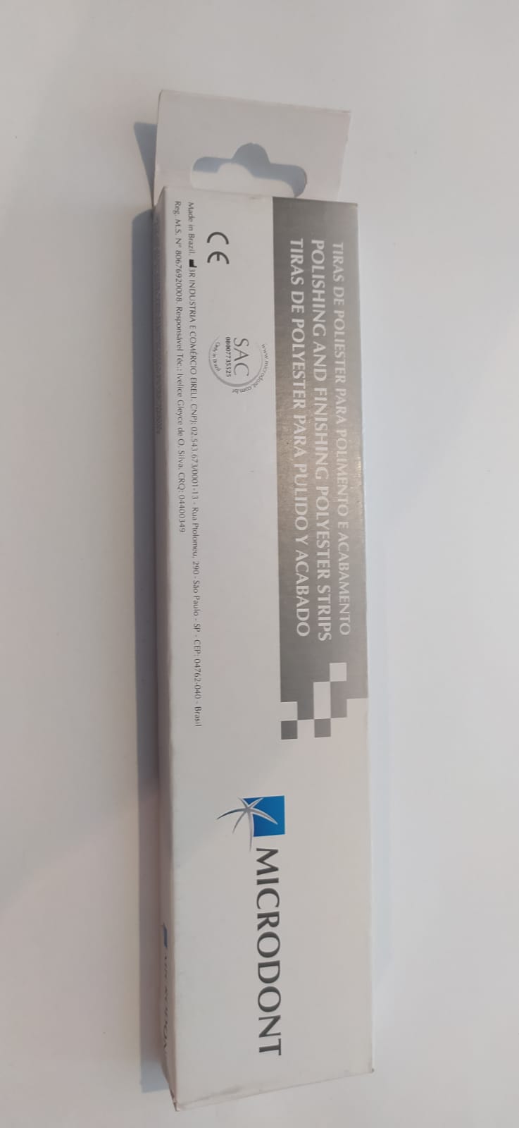 Tiras de lija polyester para pulido y acabado de resinas con 100 piezas
