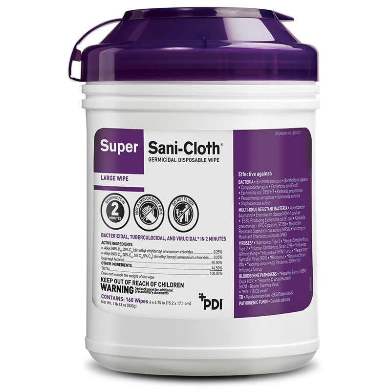 Super sani-cloth desinfectante bote c/160